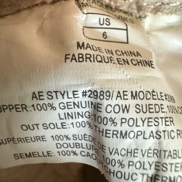 Genuine leather and crochet American Eagle New boots! Size 6 - Picture 3 of 5